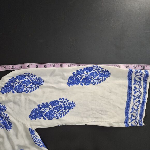 ZANZEA Women Romper Sz Large Off Shoulder Blue & White Shorts - Picture 7 of 8